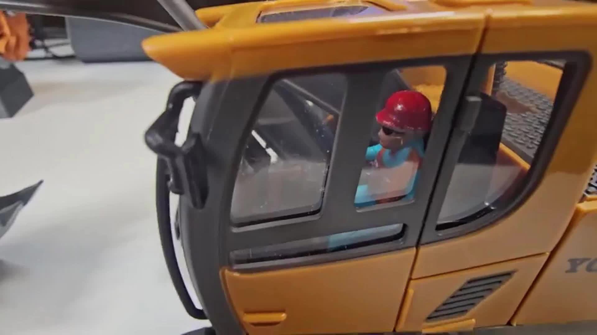 RC Graafmachine Speelgoed voor Kinderen – Afstandsbedienbare Bouwtruck met Metalen Schep, Licht & Geluid, Oplaadbaar, Cadeau vanaf 6 Jaar