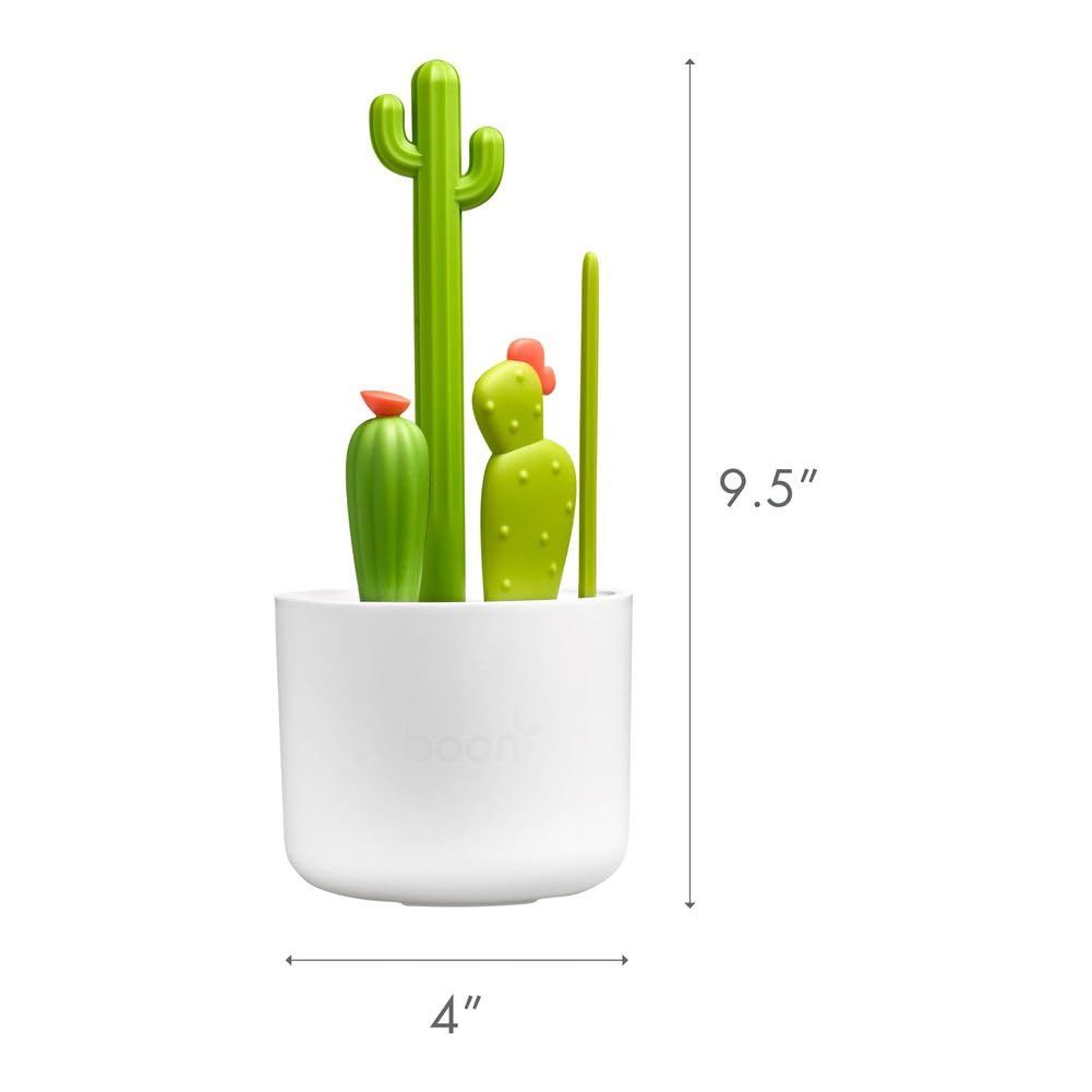 Cacti Baby Flesborstel Set | Bottle, Nipple, Detail & Straw Brushes | BPA-Vrij en Duurzaam | Baby Essentiële Accessoires