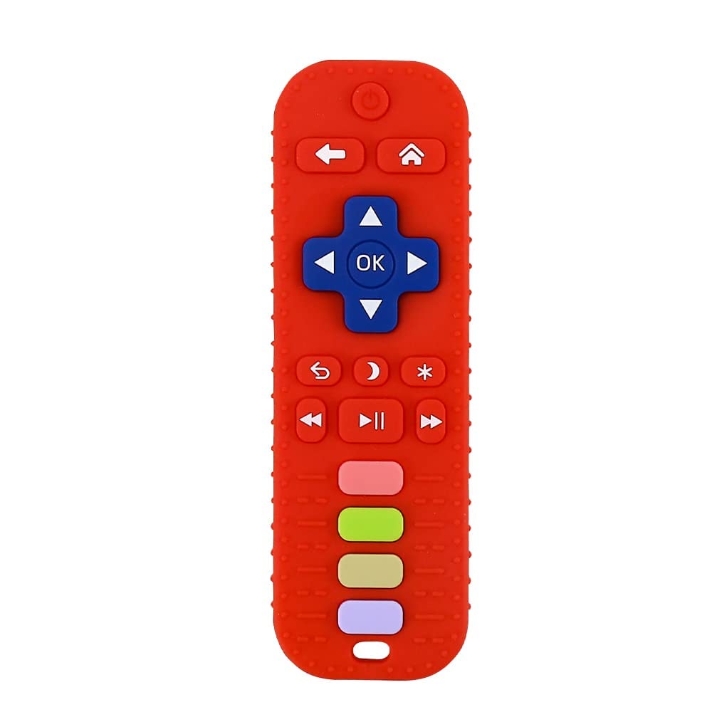 Tandjesverlichting Baby Bijtspeelgoed | TV Afstandsbediening Vorm Bijtring voor Baby's 3-24 Maanden