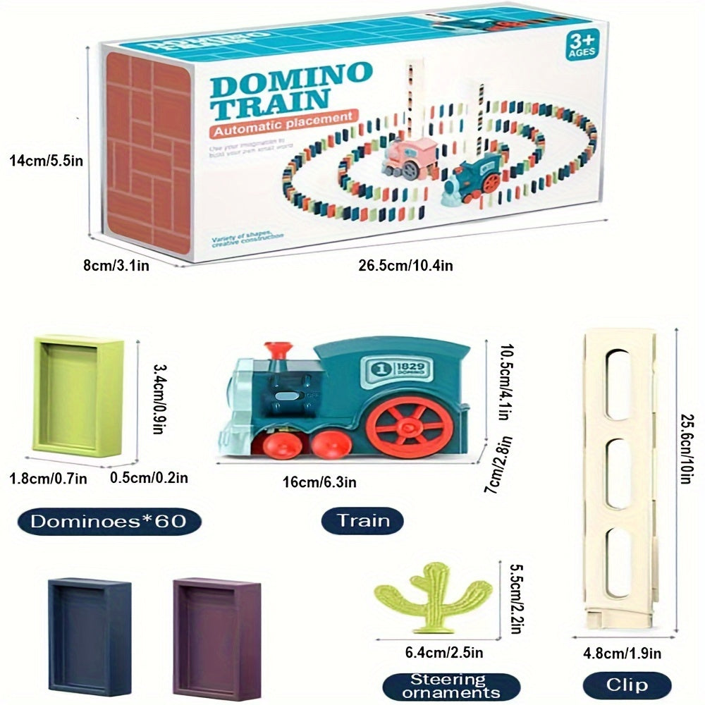 Leuke Domino Rally Elektrische Treinset | Creatieve en Educatieve Bouwblokken voor Kinderen