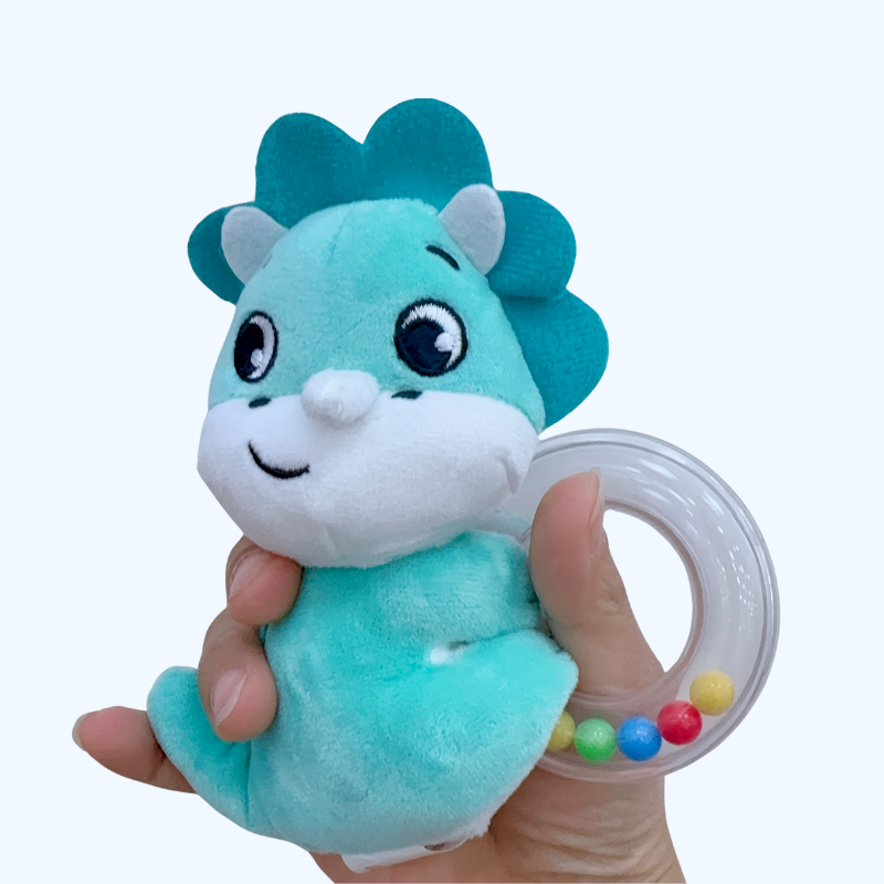 Baby Handbel Rammelaar Set, Zacht Gevuld Dier, Voor 0-3 Jaar, Ideaal Cadeau voor Verjaardag en Kerst
