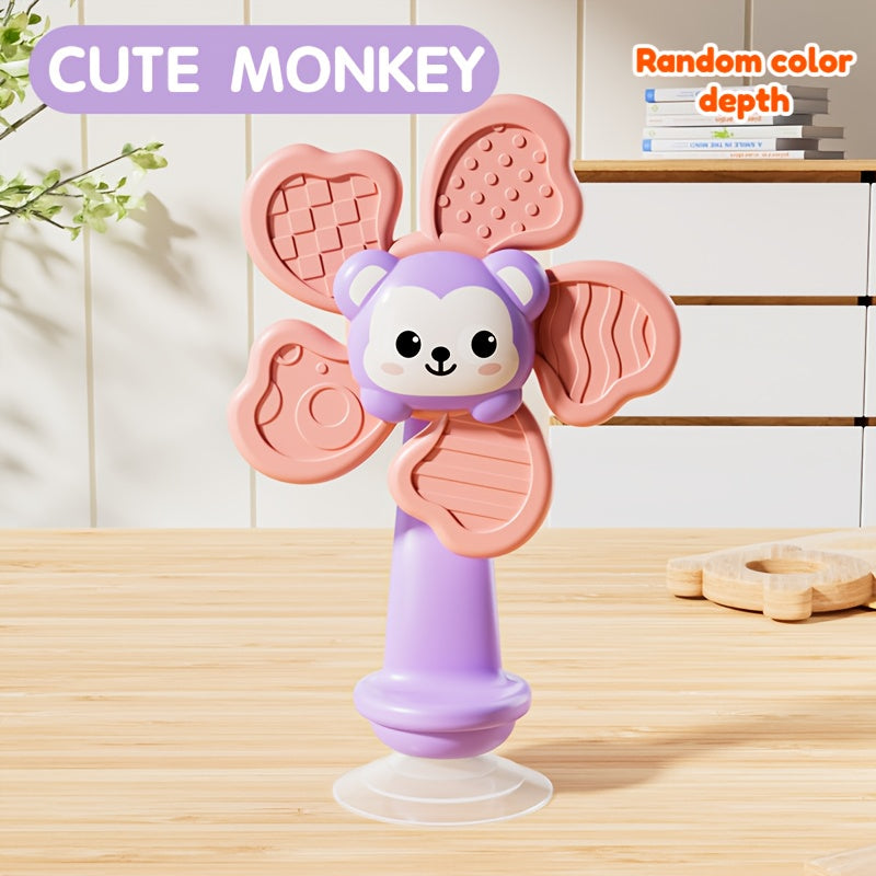 Sensorische Spinner met Zuignap voor Baby en Peuter - Draaiend Windmolen Speelgoed voor Jongens en Meisjes - Ideaal Reisspeelgoed voor Kinderen vanaf 0 Jaar