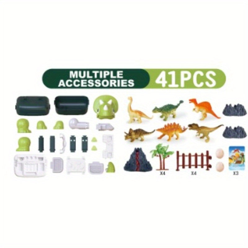 Dinosaurus Opberg Speelhuis | 2-in-1 Opbergdoos en Speelset