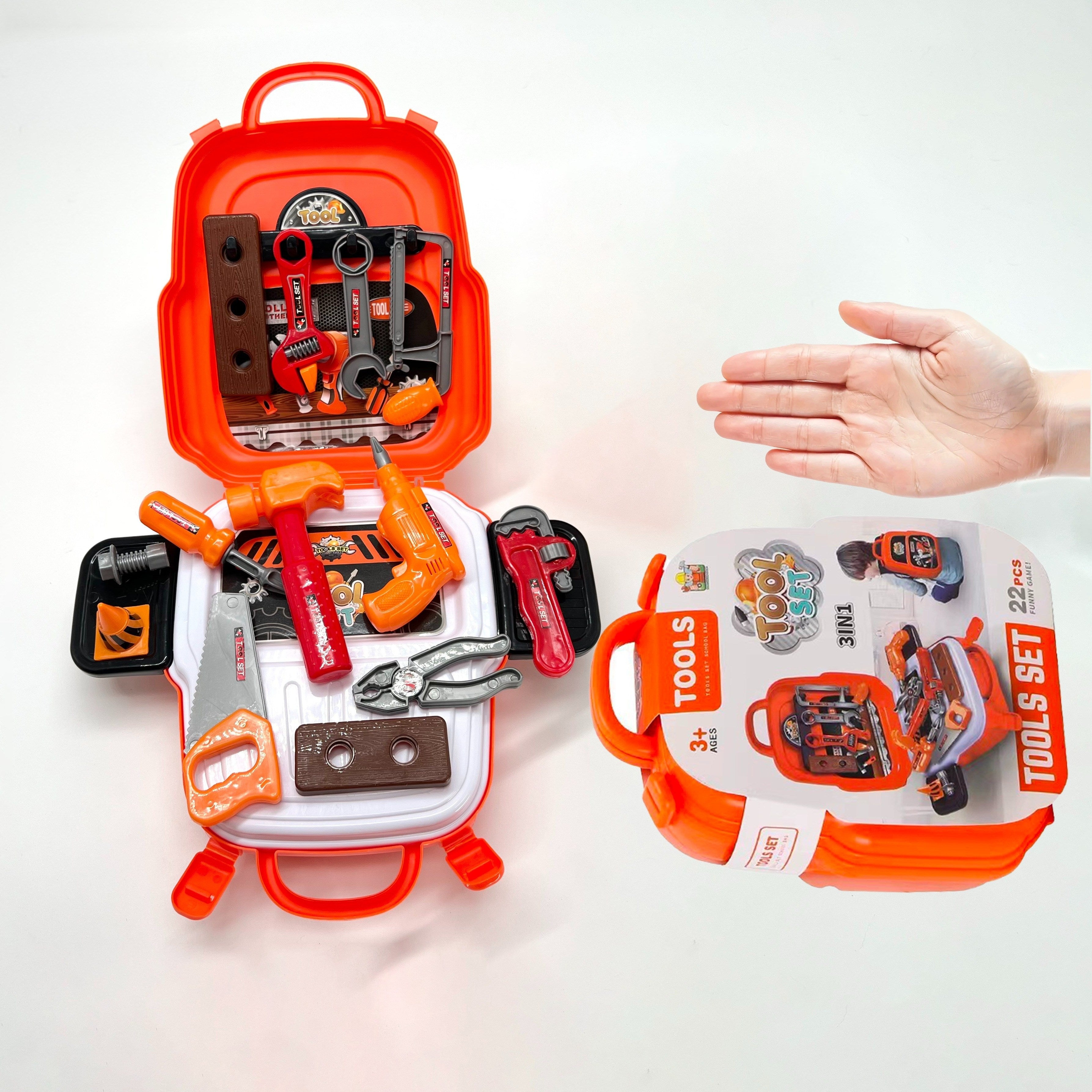 Rugzak Set met 22 Gereedschapstukken - Speelgoed voor Doe-Alsof-Spel voor Kinderen