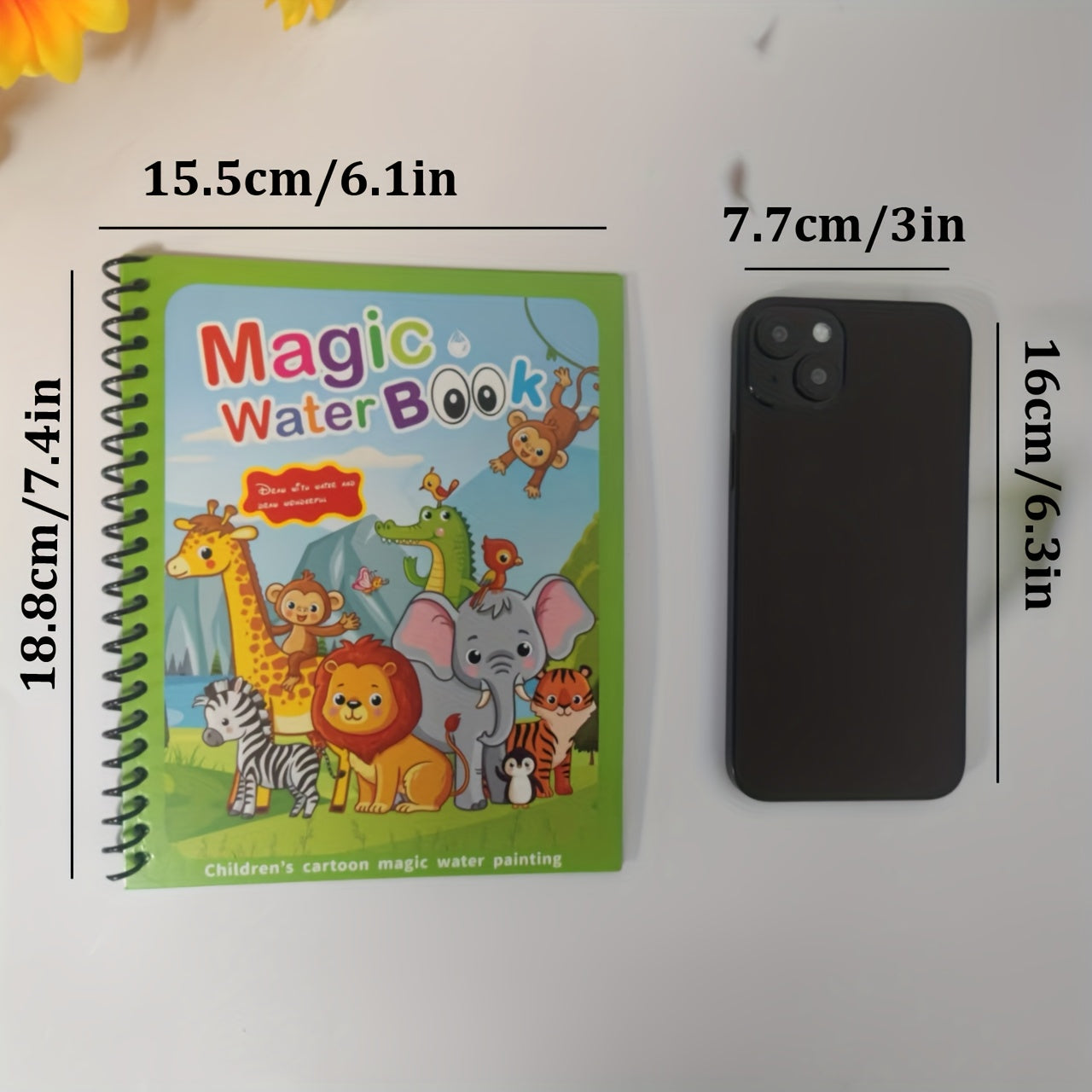 Magisch Water Tekenboek 3+ | Herbruikbare Verfpagina's met Waterpen | Educatief Creatief Speelgoed