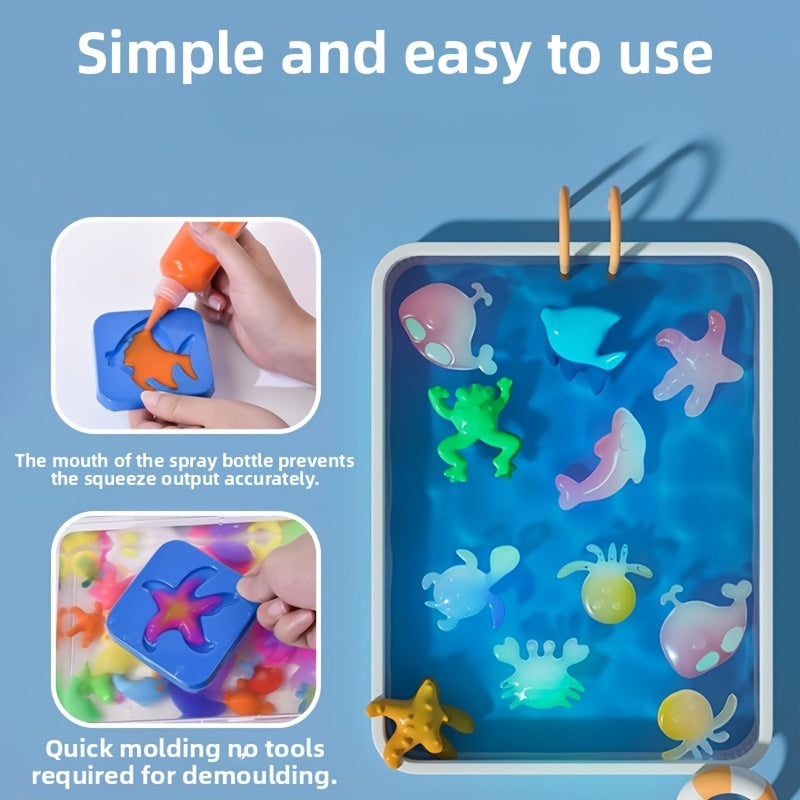 3D Magisch Water Elf Set | DIY Knutselset met 6 Flessen & 12 Mallen | Creatief Cadeau voor Kinderen
