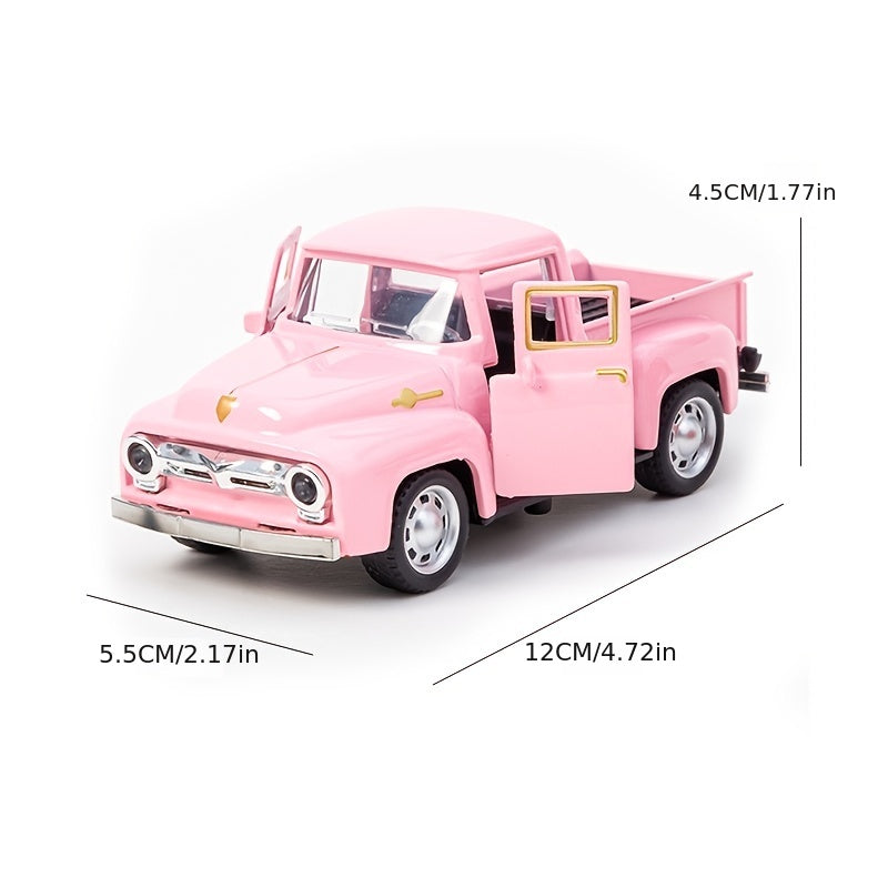 Vintage truck 1:32 van legering - Speelgoed voor kinderen, cadeau voor Kerstmis en Halloween.