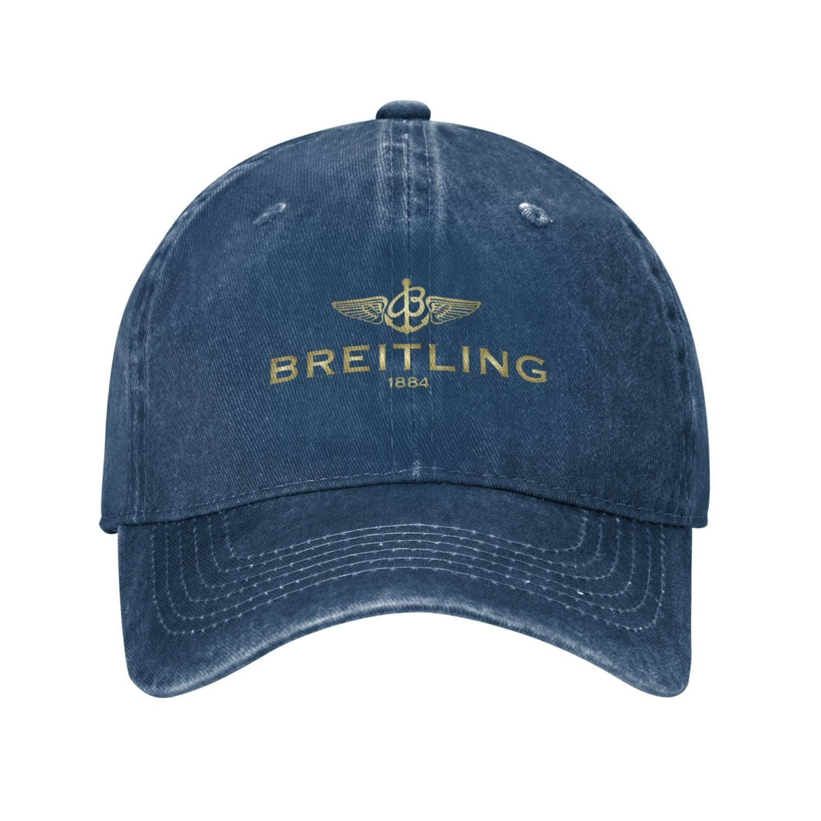 Vintage Baseball Cap | Unisex Retro Stijl met Breitling-Logo 1884 Print | Lichtgewicht & Trendy Outdoor Accessoire