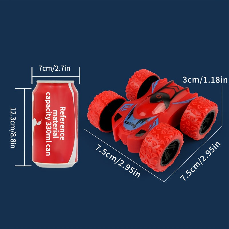 Dubbelzijdige Inertia Stunt Auto | Mini Offroad Speelgoedauto, Duurzaam & Educatief