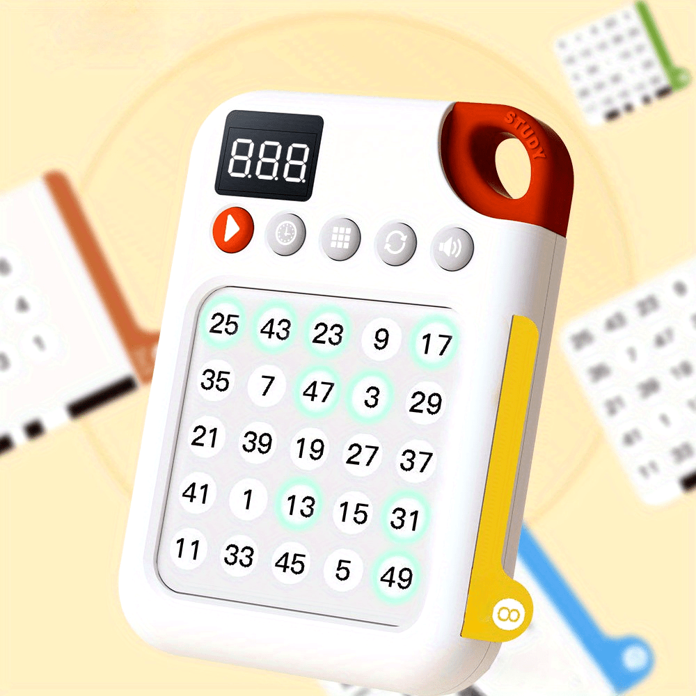 Interactief Schulte Grid Speelgoed | Geheugen & Focus Training | 6–8 Jaar | Educatief