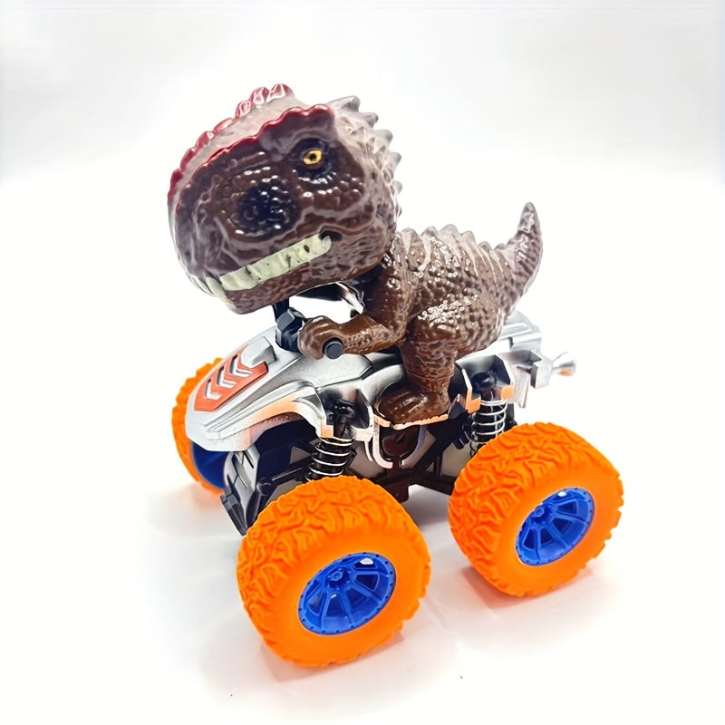 Dinosaurus Inertia Speelgoedauto | 360° Draaibare Stuntauto zonder Batterij – Stoer Cadeau voor Jongens