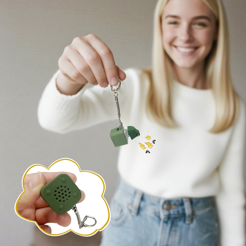 Kikker Kwekker Fidget Toy | Oplaadbare Sleutelhanger met Lichten en Stressverlichting