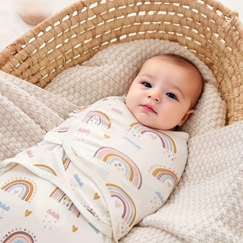 1 Set Schattige Cartoon Handdoek en Hoed Bundle | Zachte en Cozy Swaddle Dekens voor Baby’s van 0 tot 12 maanden
