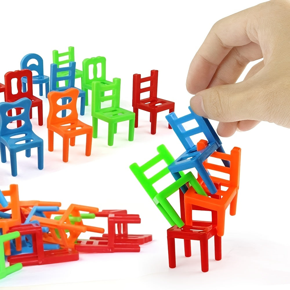 48-delige Opvouwbare Stoel Puzzelset voor Kinderen | Interactief Bouwspeelgoed