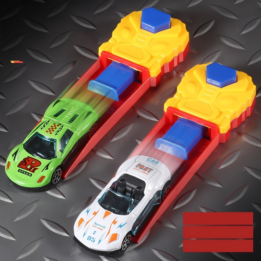 Ejectie Raceauto | Educatief Wetenschapsspeelgoed | Breinontwikkeling & Multi-Speler Cadeau