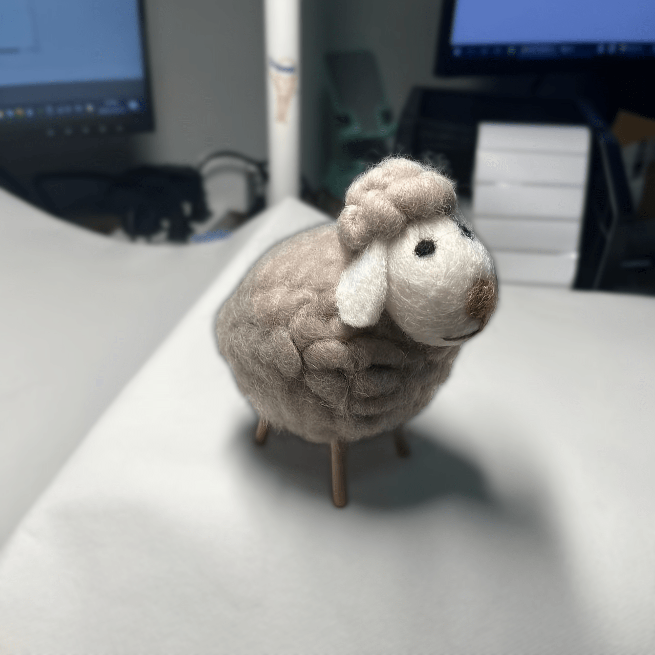 Wollen Vilt Schaap Ornaments | Creatieve Kerstboom Versiering voor Slaapkamer of Bureau