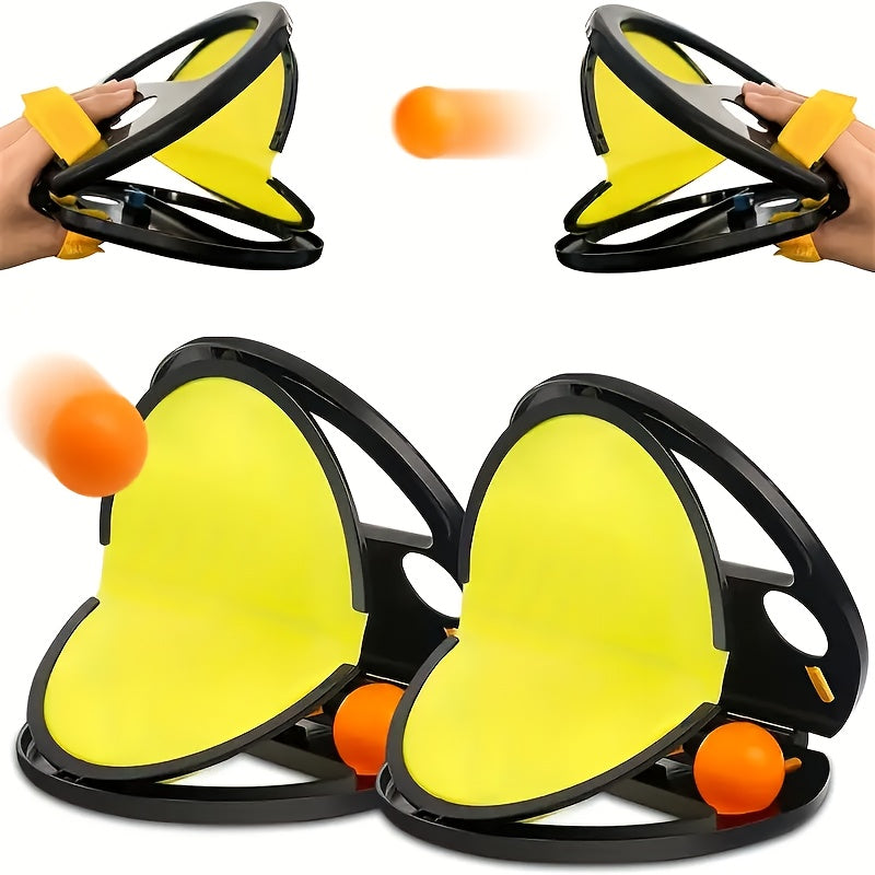 Gooi en Vang Balspel | Indoor & Outdoor Spelset met 2 Ballen & Peddels | Cadeau voor Jongens & Meisjes