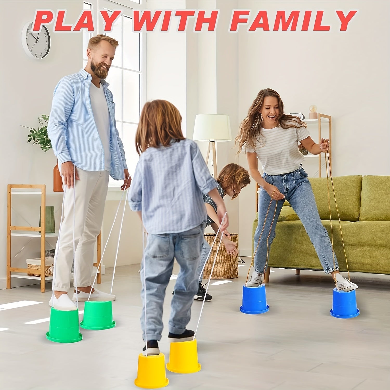Anti-Slip Loopstelten voor Kinderen | Outdoor Balans & Fitness Speelgoed | Familieplezier & Cadeau Idee
