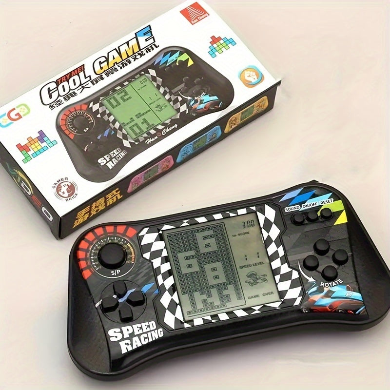 Retro Handheld Puzzel Gameconsole met Groot Scherm – Educatief Elektronisch Speelgoed voor Kinderen vanaf 3 Jaar