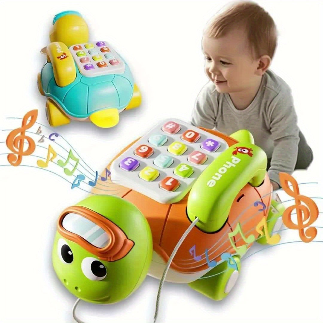 Interactieve Schildpad Telefoon – Knipperende Lichten Muziek & Leerzaam Speelgoed Voor Peuters