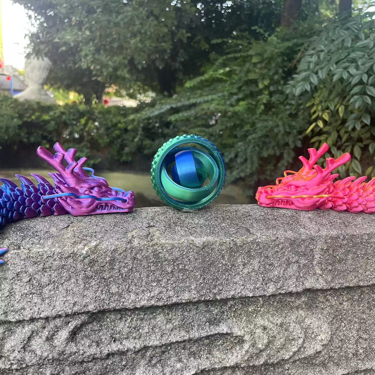 Grote 3D Drakenfiguur 35,43" - Gedetailleerd, Verzamelbare Hars Decoratie - Perfect Cadeau voor Kerst, Halloween, Thanksgiving & Pasen