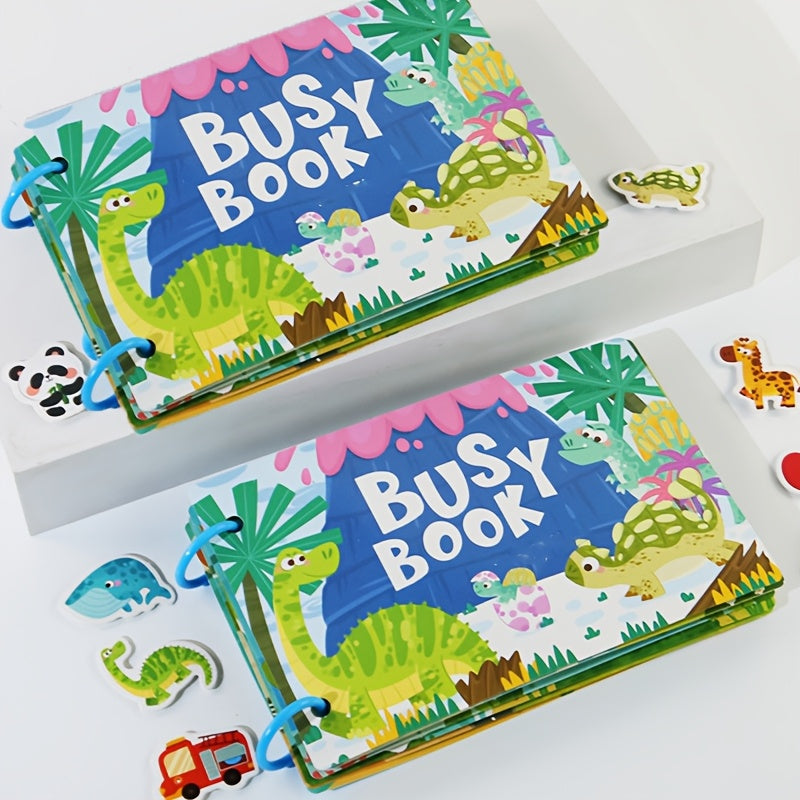 Interactief Educatief Boek 3+ Jaar | Busy Book met Sensorische Activiteiten & Flashcards – Leerzaam Cadeau voor Peuters & Kleuters