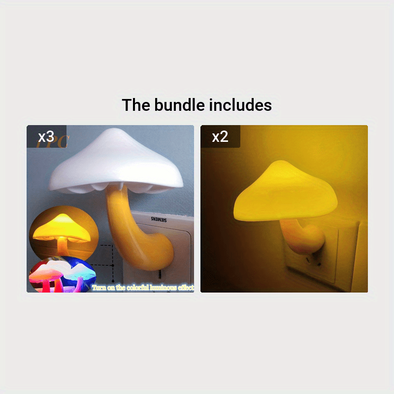 Magische Paddenstoel LED Nachtlampje | Automatische Sensorlamp met Kleurveranderingseffect voor Hal, Slaapkamer, Woonkamer