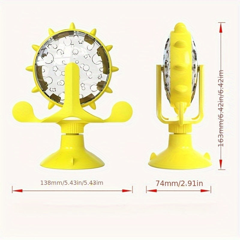IQ Verhogende Katten Voederpuzzel | Mentale Stimulatie & Langzaam Voederen met Geluid van een Bel voor Interactief Huisdierenspeelgoed