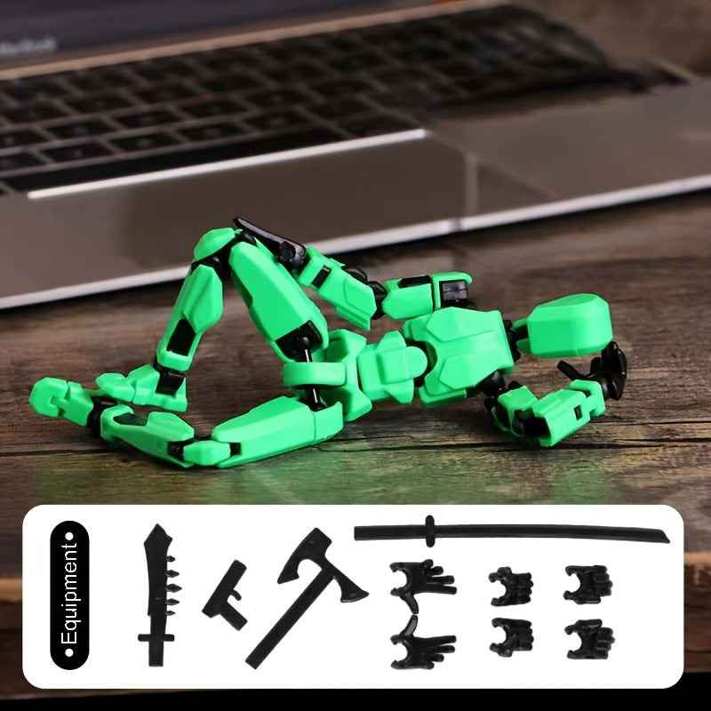 Robot Actiefiguur Set | 13 Scharnieren 3D-geprinte Pop Articuleerbaar Verzamelbaar Speelgoed voor Kinderen van 3-8 Jaar