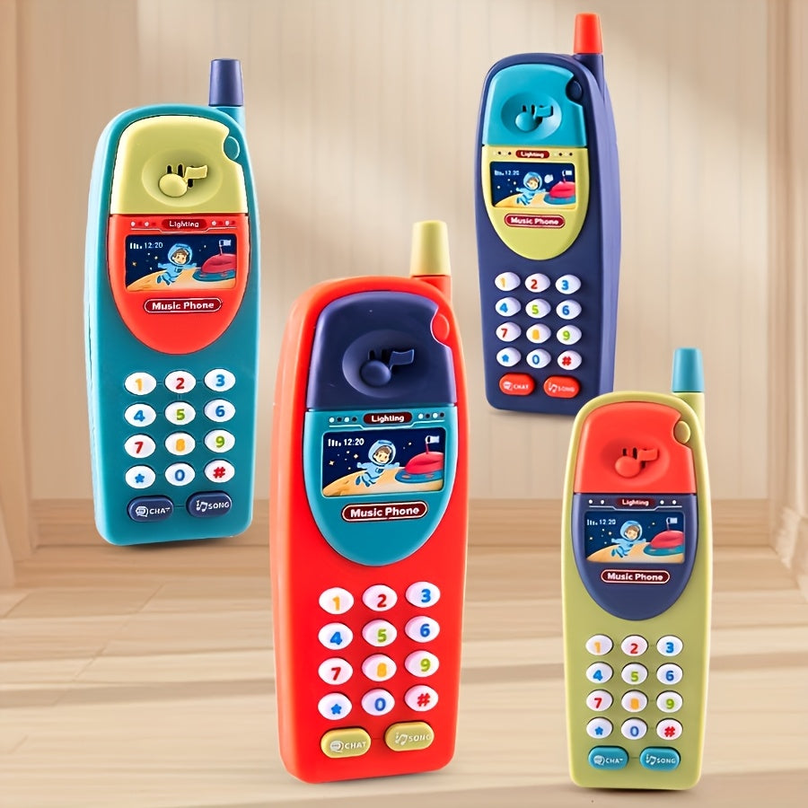 Educatieve Speelgoedtelefoon voor Kinderen van 1-6 Jaar - Interactief Leerspeelgoed met Muziek, Letters en Cijfers voor Baby, Peuter en Kleuter - Cadeau voor Jongens en Meisjes