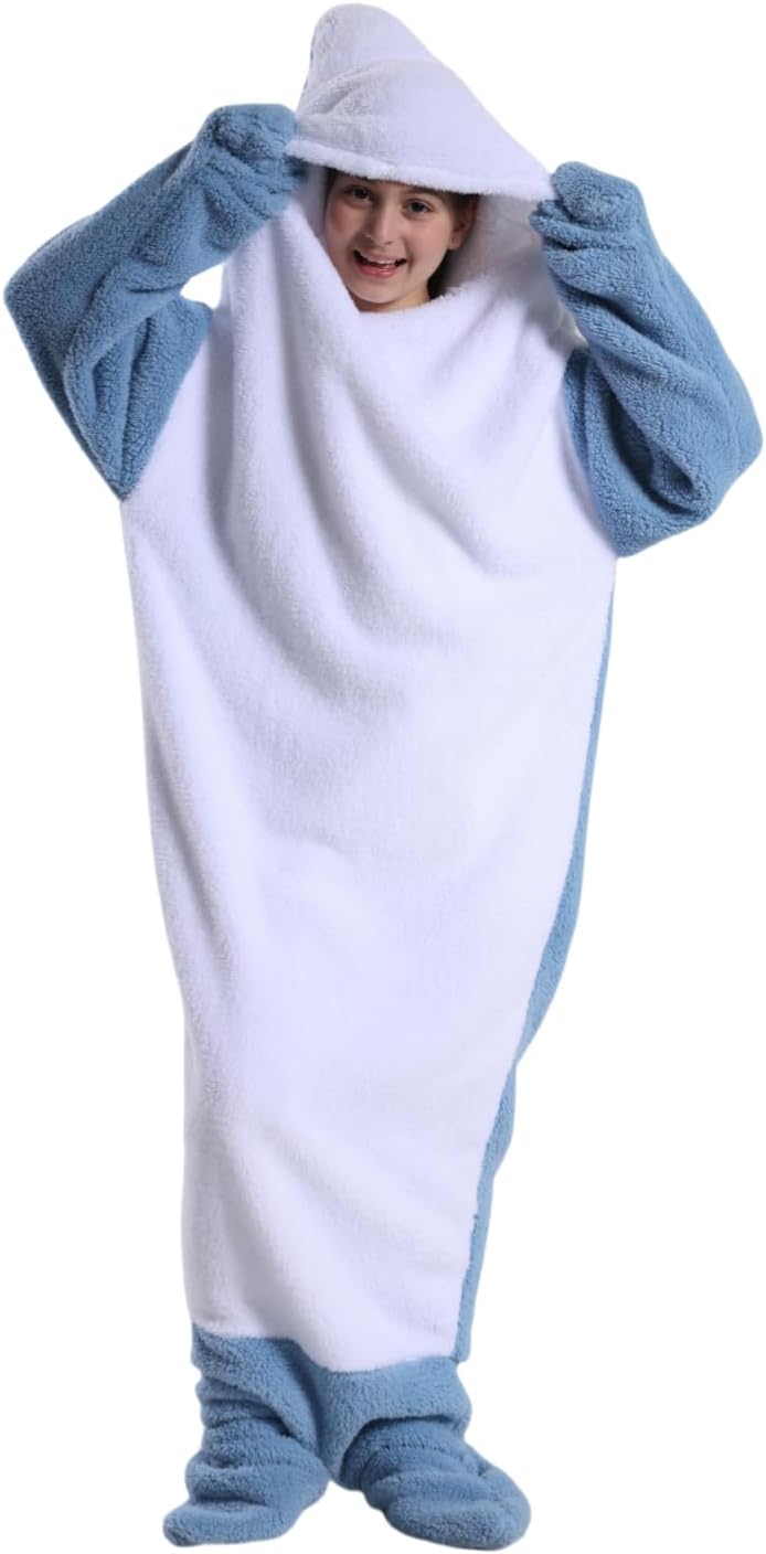 Haai hoodie volwassenen & kinderen | Cosplay kostuum & warme deken