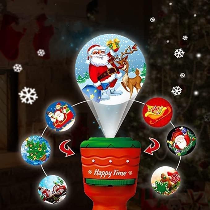 Kerst zaklamp projector | 24 beelden feest speelgoed kind