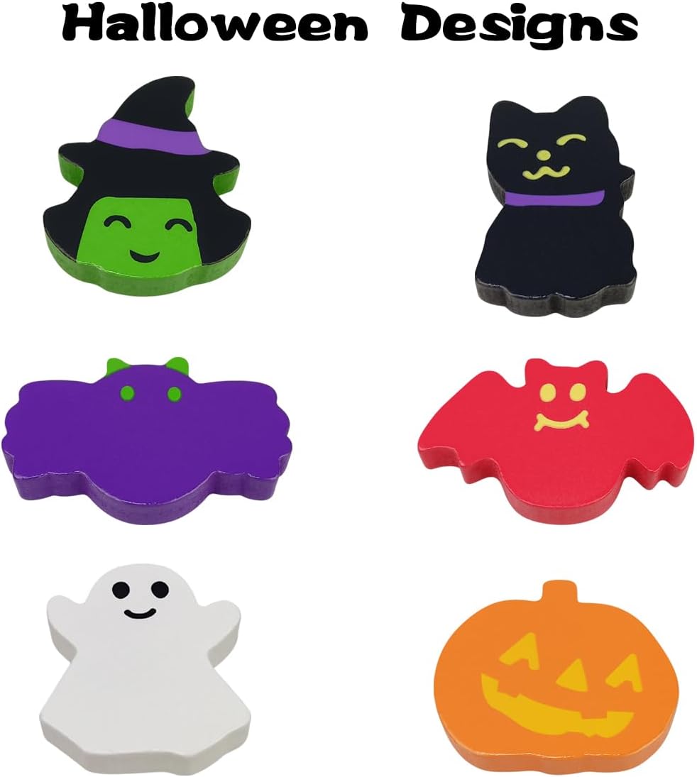 Montessori houten puzzel | Leer en speel met pompoenen