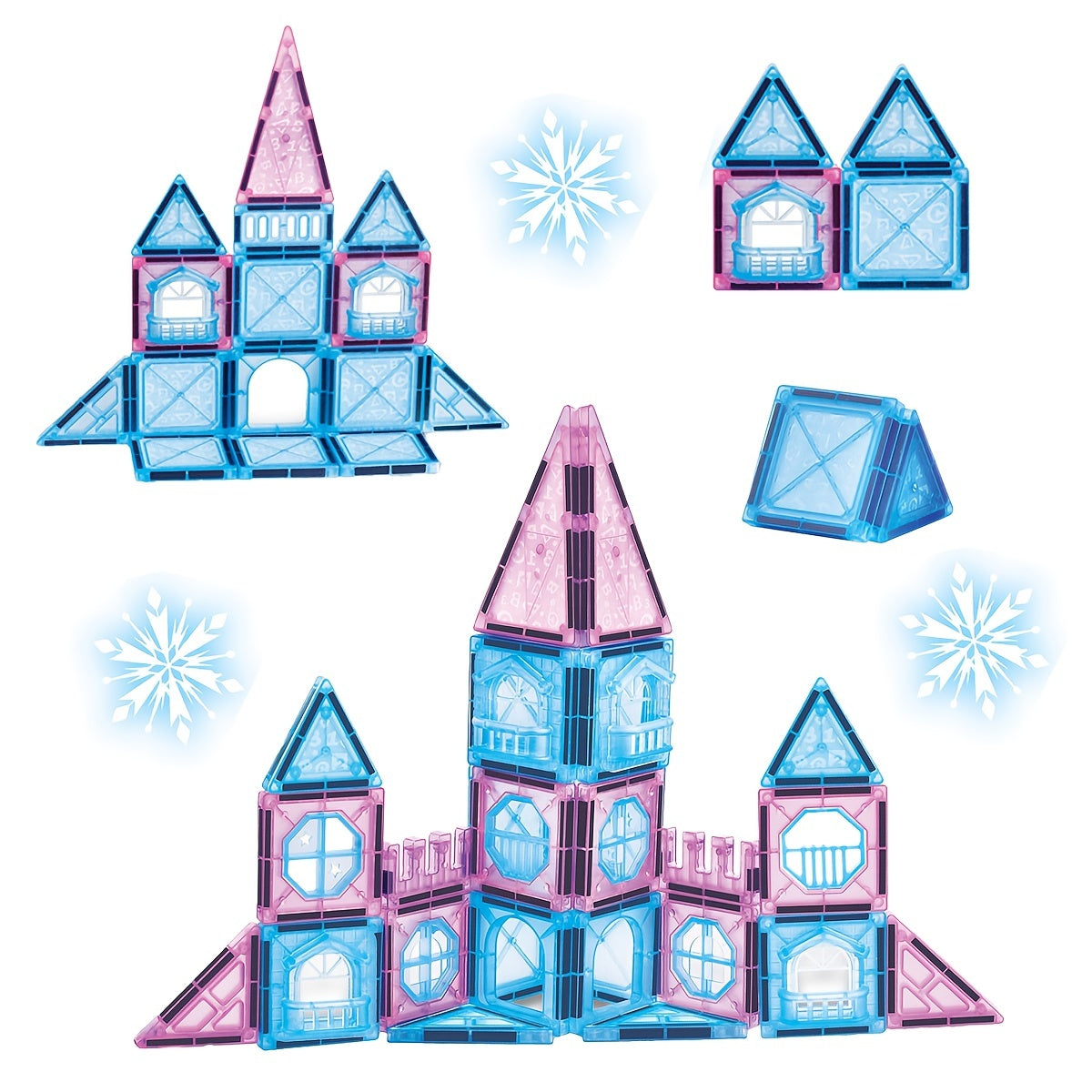 Frozen Magnetische Bouwset | Magnetische Tegels & Kasteel Blokken – Creatief Educatief Speelgoed voor Meisjes