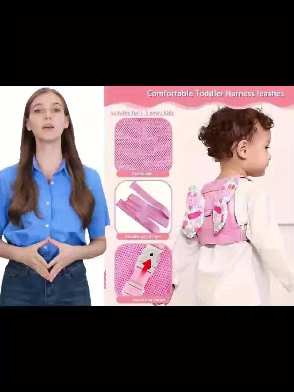 Roze harnas riem meisjes | 2-in-1 anti-verlies veiligheidsgordel