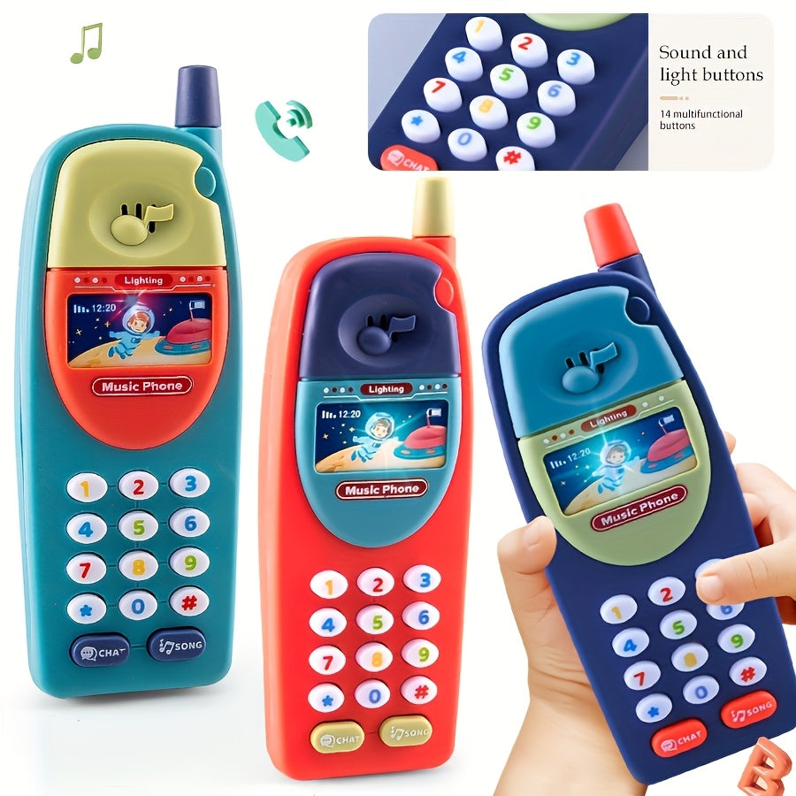 Educatieve Speelgoedtelefoon voor Kinderen van 1-6 Jaar - Interactief Leerspeelgoed met Muziek, Letters en Cijfers voor Baby, Peuter en Kleuter - Cadeau voor Jongens en Meisjes