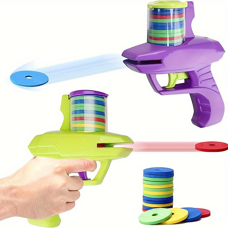 Leuke Schuim Disc Blaster | Handheld Shooter met Zachte Schuimschijven voor Binnen- en Buitenspelen voor Kinderen en Volwassenen