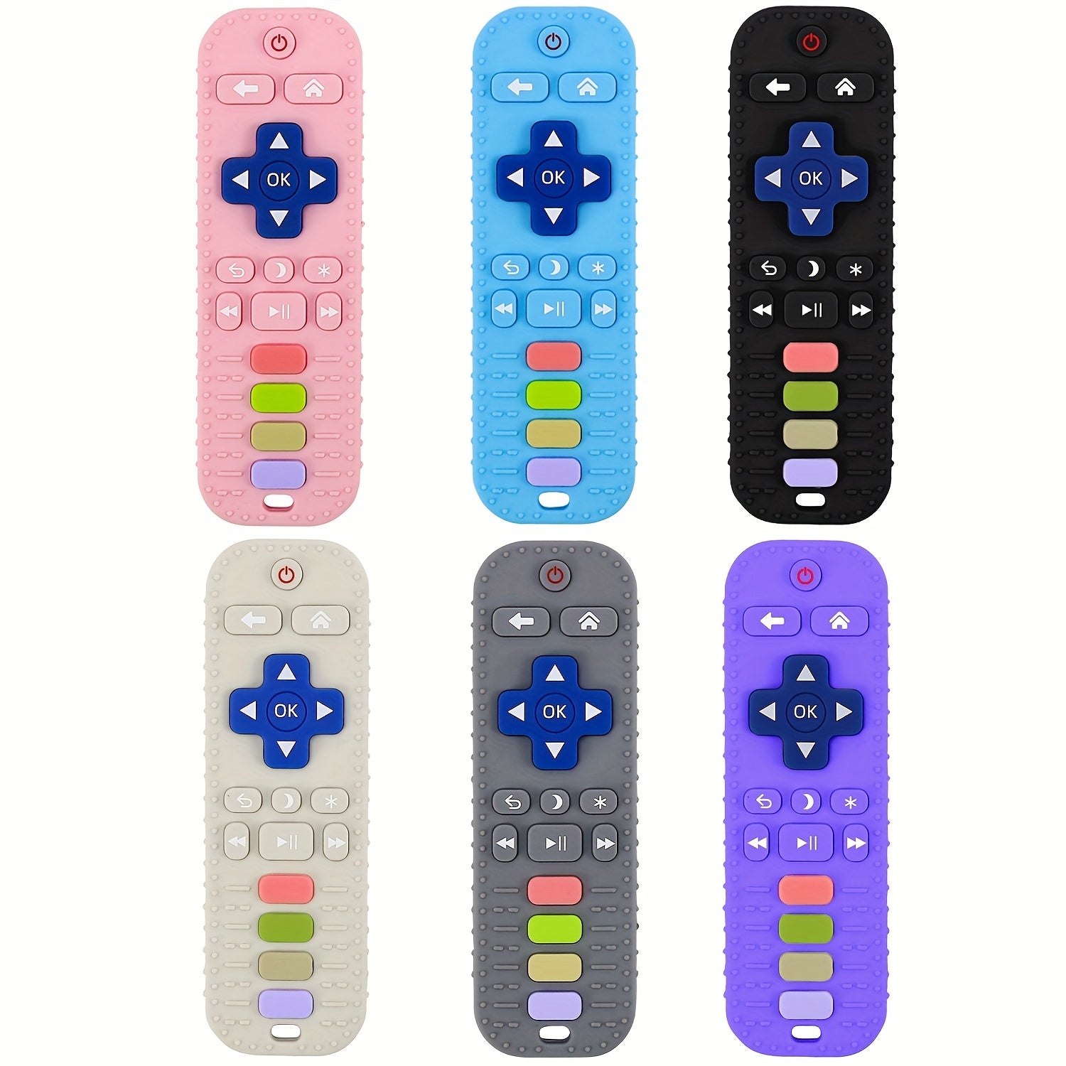 Siliconen Afstandsbediening Vorm Bijtspeeltje | Baby Bijtring voor Baby’s 6-12 Maanden BPA Vrij