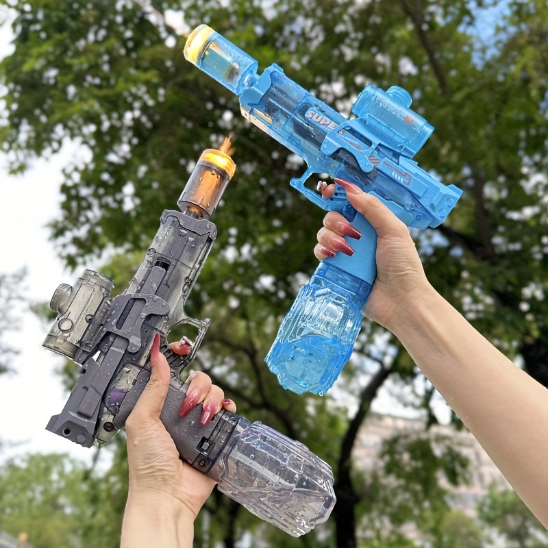 Elektrisch Waterpistool met Vlamlicht – Volautomatisch Watergeweer met Grote Tank & USB-Oplaadbaar (3+ Jaar)
