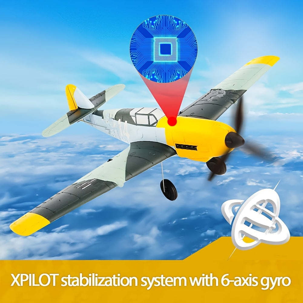 Volantex BF109 RC Vliegtuig – 4-kanaals Radiografisch Vliegtuig met Xpilot-systeem | Vliegend Speelgoed Klaar voor Gebruik