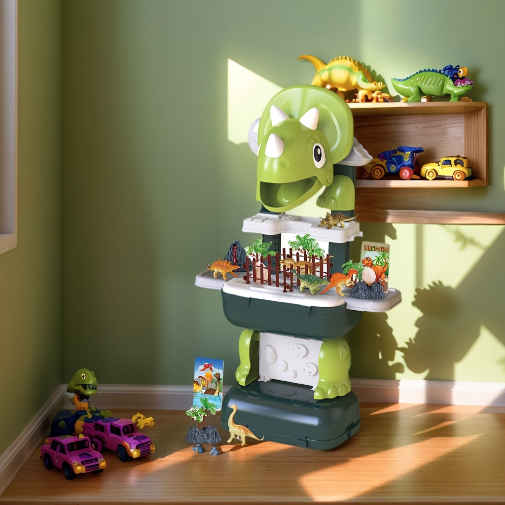 Dinosaurus Opberg Speelhuis | 2-in-1 Opbergdoos en Speelset