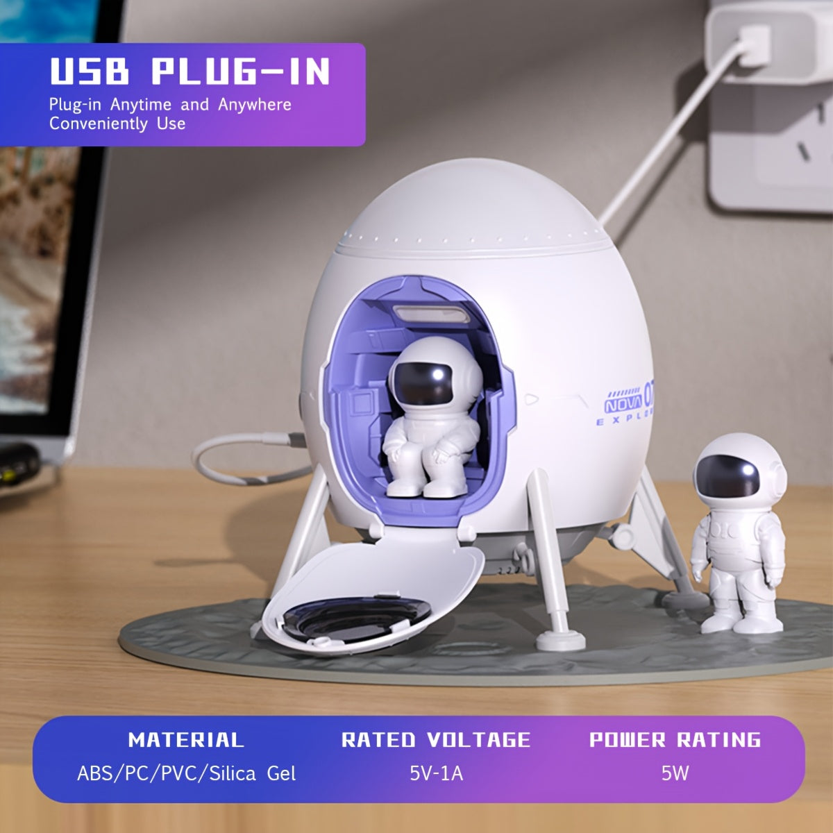 Astronaut Galaxy Licht Projector |  Plafond Nachtlampje met Timer, Voor Slaapkamer