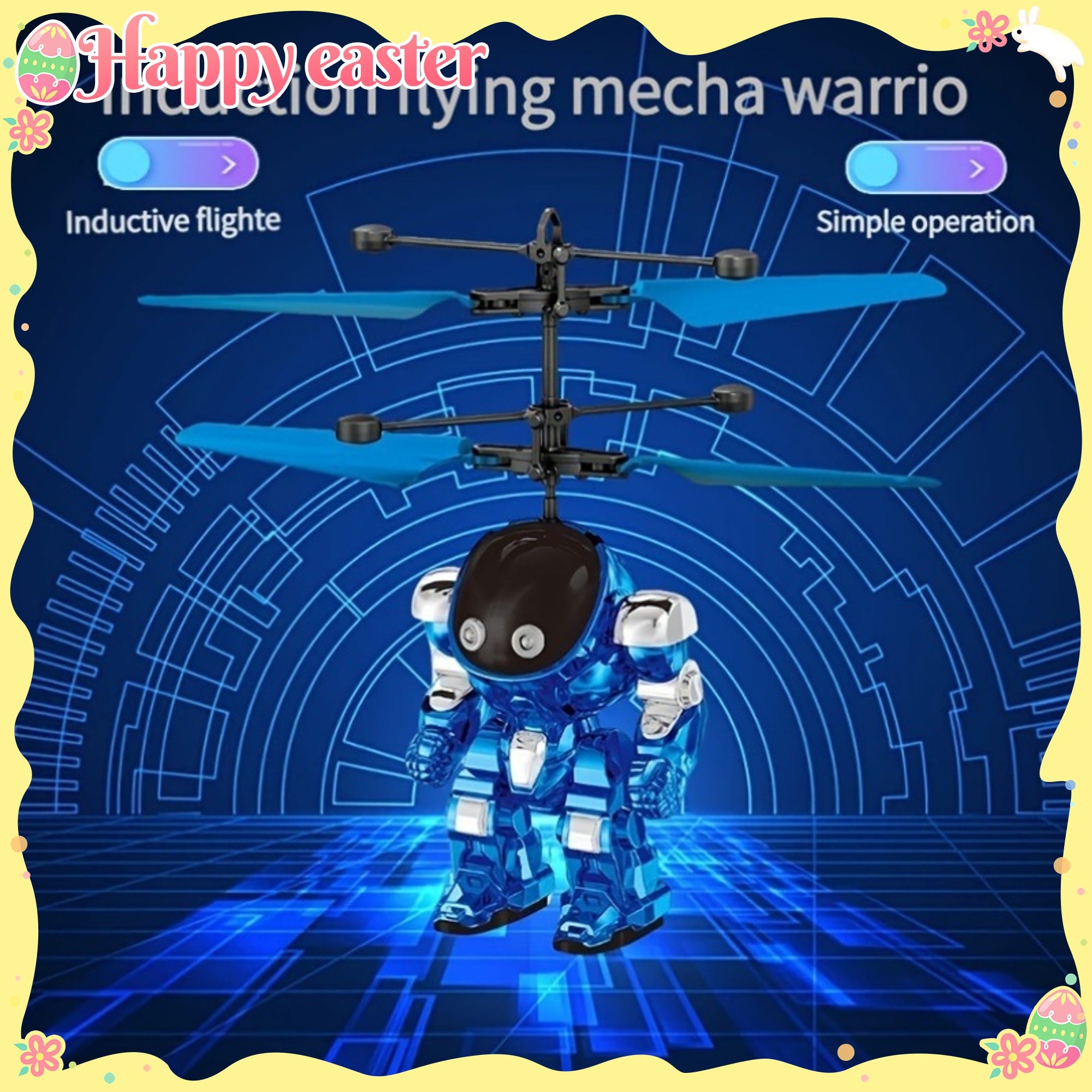 Inductie Mecha Vliegende Helikopter | LED Sensor Drone voor Kinderen