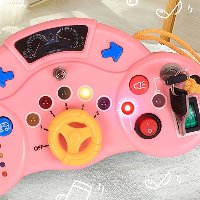 Educatieve Busy Board met Stuur | Geluiden, Lichten en Educatieve Knoppen (3-6 Jaar)