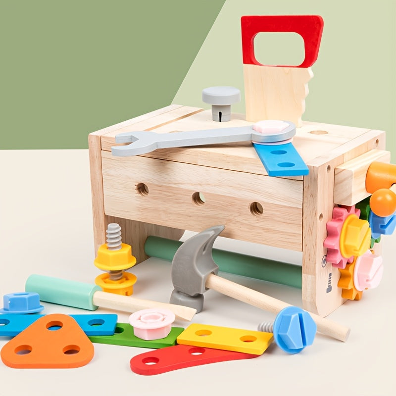 Houten gereedschapskist|STEM bouwspeelgoed – rollenspel 3-6 jaar