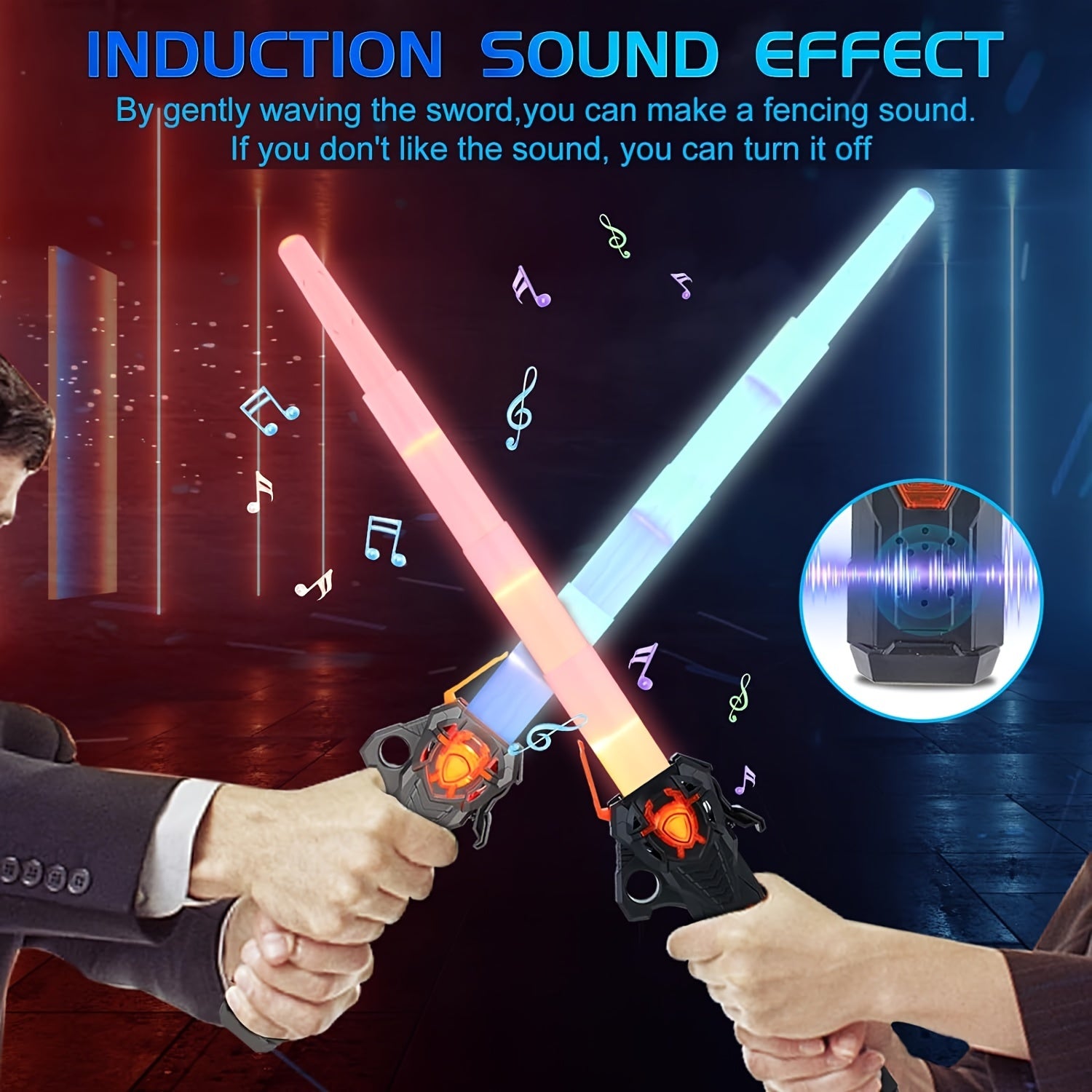 Lichtgevende Zwaard RGB 16 Kleuren - Oplaadbaar LED Zwaard voor Kinderen, Uitschuifbaar Lichtgevend Zwaard, 2-in-1 LED + FX Geluid, Galaxy Wars Thema, Perfect voor Kinderen