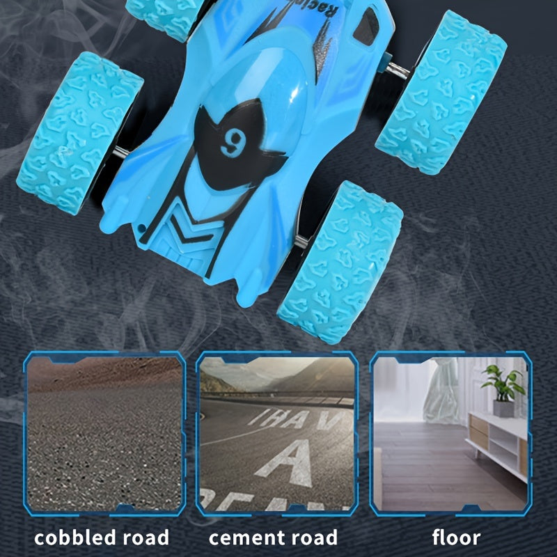 Dubbelzijdige Inertia Stunt Auto | Mini Offroad Speelgoedauto, Duurzaam & Educatief