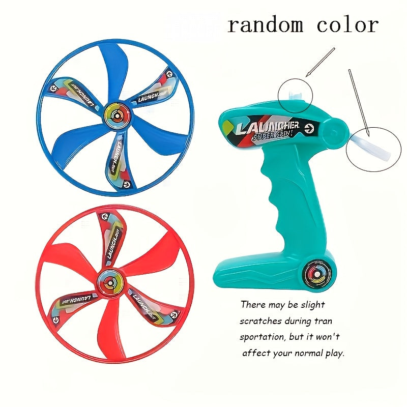 Gyroscopische Vliegende Schijf | Launcher + 2 Schijven Speelgoed