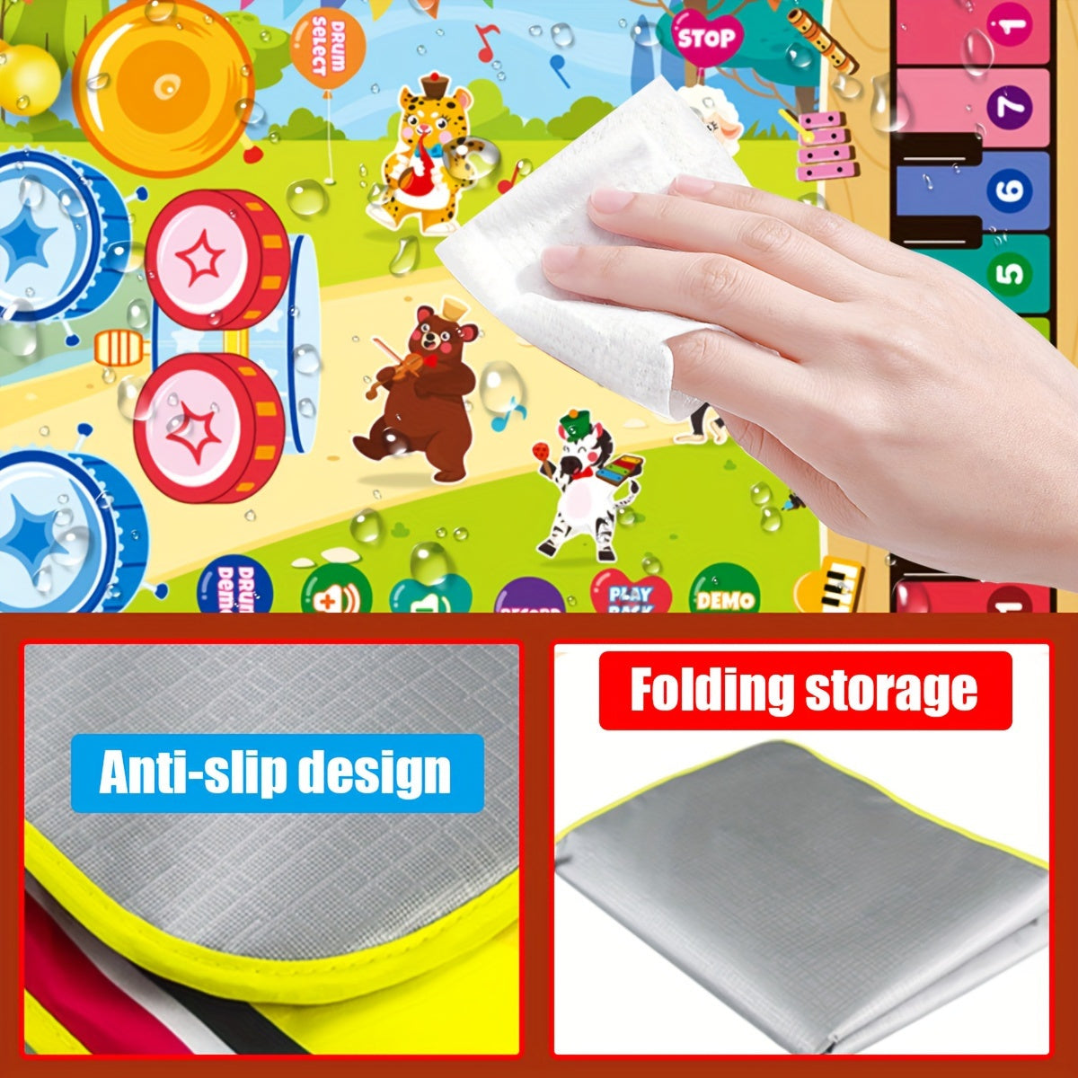 Interactieve Muzikale Pianomat voor Kinderen – Zachte Kleurrijke Keyboard Speelmat