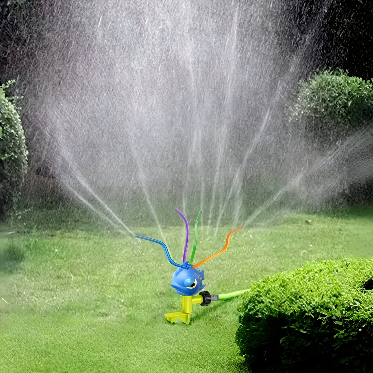 Octopus Sproeier Tuin – Schommelende Sprinkler met Levendige Kleuren, Weerbestendige Speelse Tuindecoratie voor Kinderen, Huisdieren & Zomerspeelplezier